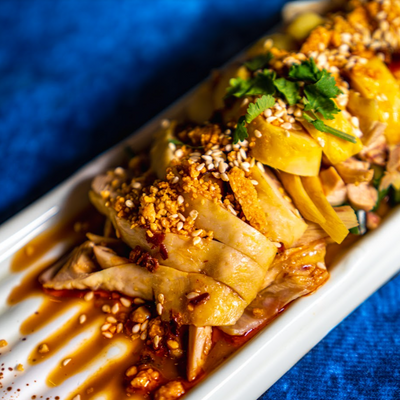 Sichuan Chicken Marinated in Chilli Oil (口水雞)